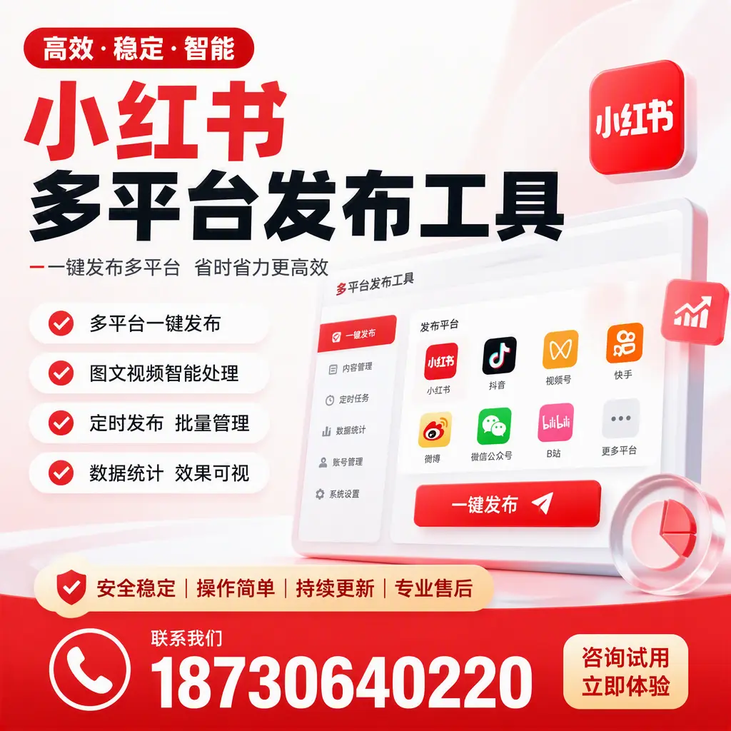 小红书多平台发布工具在 定安 的应用与优势解析