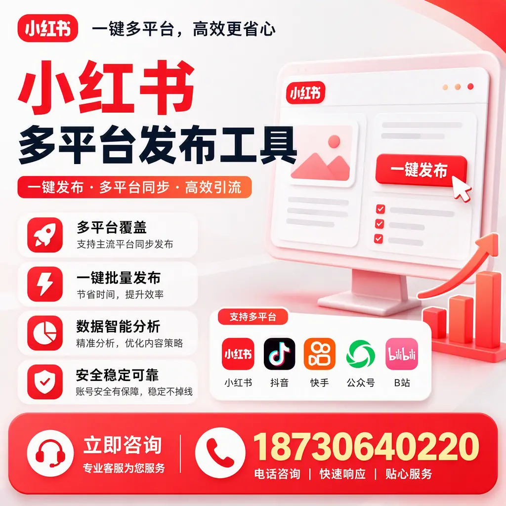 小红书多平台发布工具在 定安 的应用与优势解析